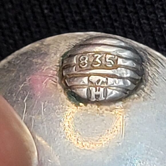 Vintage 835 Silver And Rose Quartz Clip On Earrings - Picture 3 of 9